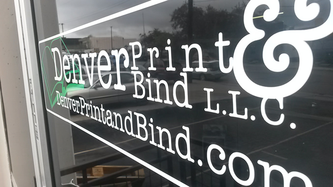 Denver Print and Bind Sign